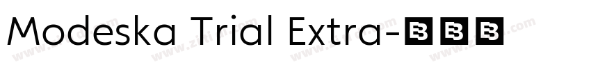 Modeska Trial Extra字体转换
